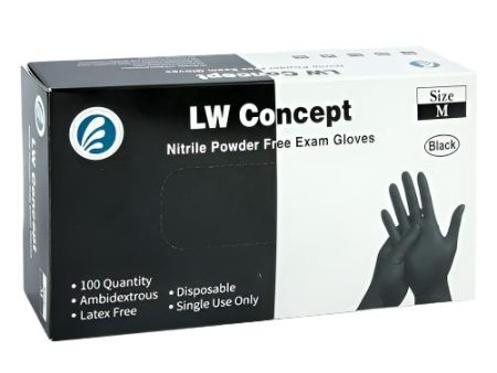 WHOLESALE DISPOSABLE GLOVES NITRILE EXAM BLK SIZE MEDIUM SOLD BY CASE Online Hot Sale