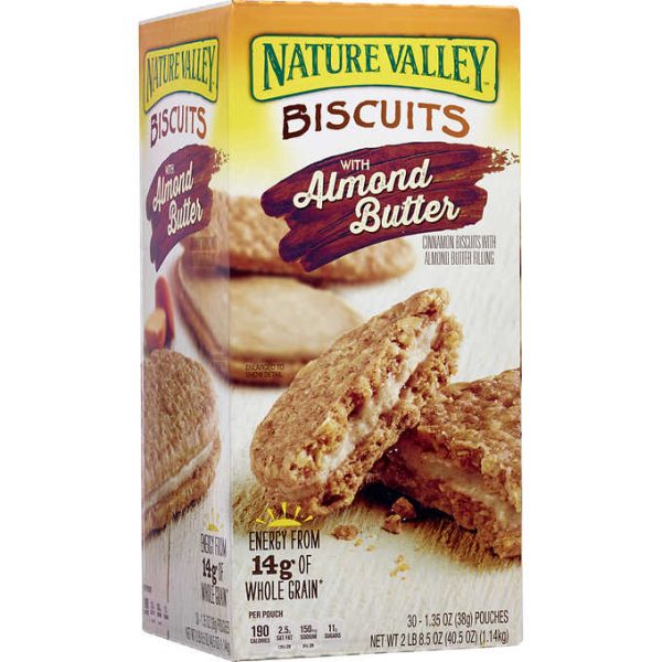 Nature Valley Biscuits with Almond Butter, 1.35oz 30ct Online now