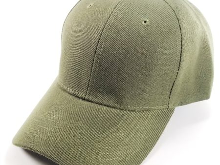 PB128 [OLIVE] HOOK AND LOOP BACKSTRAP WITH ACRYLIC CURVED CAPS Cheap