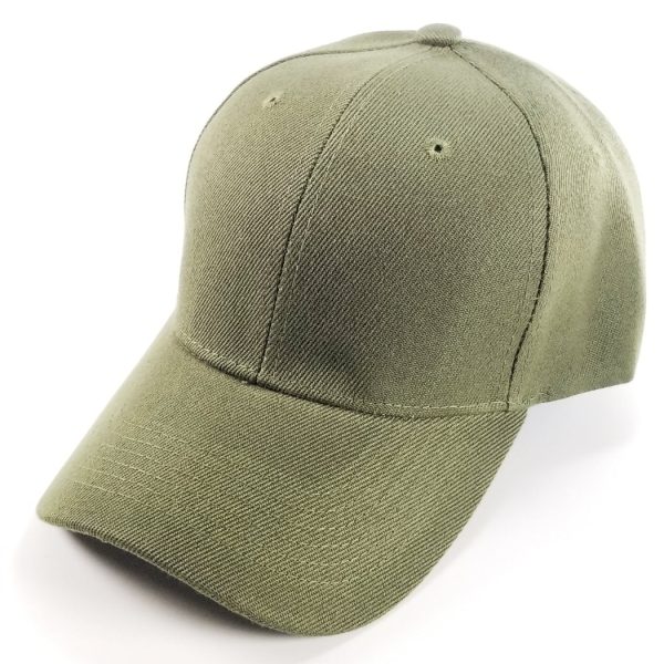 PB128 [OLIVE] HOOK AND LOOP BACKSTRAP WITH ACRYLIC CURVED CAPS Cheap