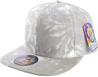 PB253 [L.GREY] PLAIN TIE DYE COTTON SNAPBACK HAT For Sale