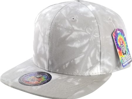 PB253 [L.GREY] PLAIN TIE DYE COTTON SNAPBACK HAT For Sale