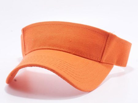 PB144 [ORANGE] BLANK VISOR HATS Cheap