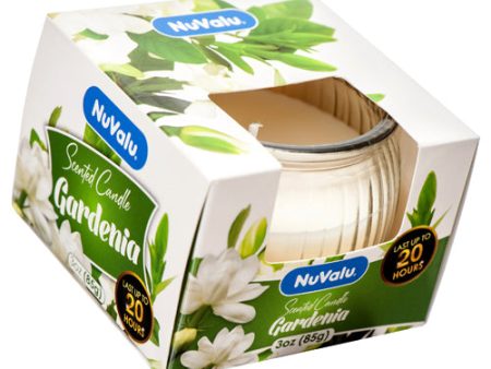 WHOLESALE NUVALU CANDLE TUMBLER 3 OZ GARDENIA SOLD BY CASE Online Hot Sale