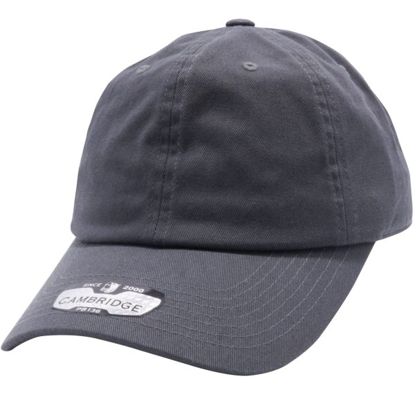 PB136 [CHARCOAL] UNSTRUCTURED COTTON TWILL DAD HATS For Cheap