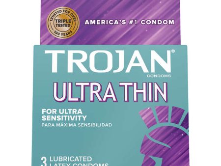 Trojan Ultra Thin Lubricated Latex Condoms, 6ct Fashion