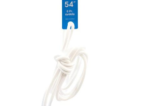 WHOLESALE SHOELACE ROUND WHITE 54 SOLD BY CASE Online now