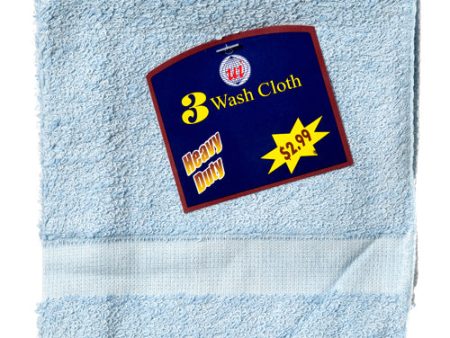 WHOLESALE WASH CLOTH 3PK 12X12 6 ASST CLR #MY-47 SOLD BY CASE Online