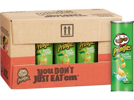 Pringles Chips Sour Cream & Onion, 5.57oz 14ct Online Sale