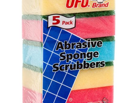 WHOLESALE UFO SCRUBBER SPONGE 5 PK SOLD BY CASE Discount