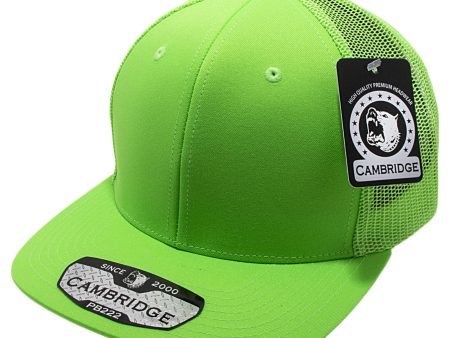 PB222-NeonGreen CAMBRIDGE TRUCKER HAT Hot on Sale