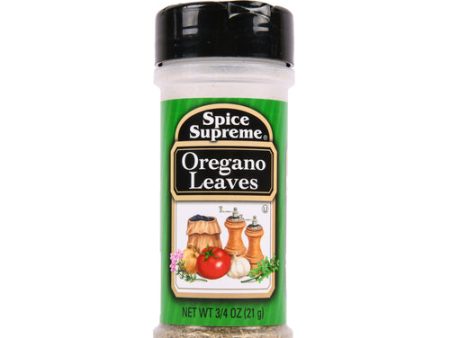 WHOLESALE SPICE SUPREME OREGANO LEAVES 12   0.75 OZ SOLD BY CASE on Sale