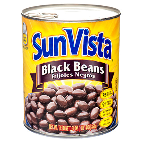 WHOLESALE SUN VISTA BLACK BEAN 30 OZ SOLD BY CASE For Sale