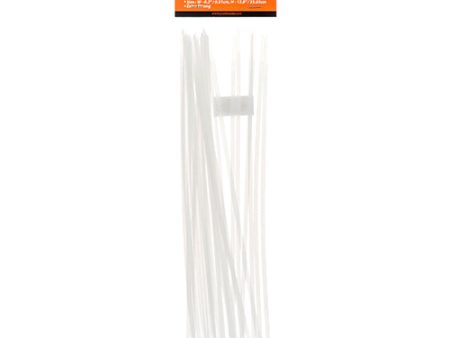 WHOLESALE KINGMAN CABLE TIE 0.2 X 13.8 25PCS WHITE SOLD BY CASE on Sale