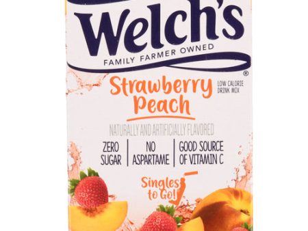 WHOLESALE WELCH S STRAW PEACH SINGLES 6CT SOLD BY CASE Online Hot Sale