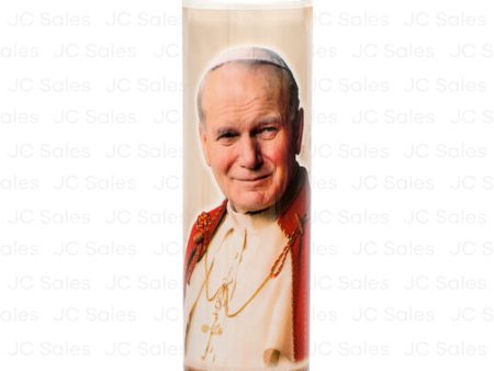 WHOLESALE VELADORA RELIGIOUS CANDLE JUAN PABLO II SOLD BY CASE Discount