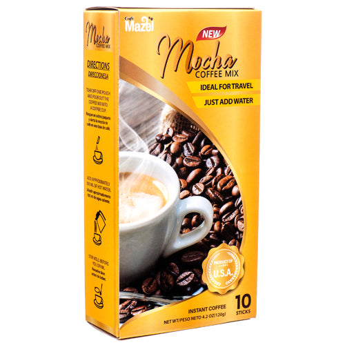 WHOLESALE MAZEL COFFEEE MOCHA 10 STICKS SOLD BY CASE Hot on Sale