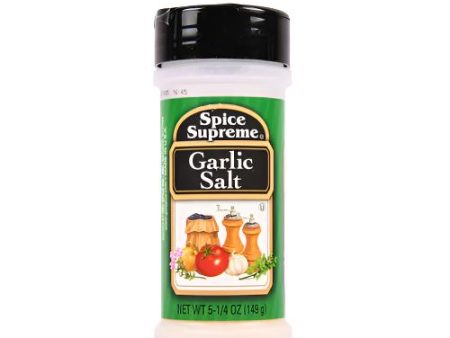 WHOLESALE SPICE SUPREME GARLIC SALT 12   5.25 OZ SOLD BY CASE Sale