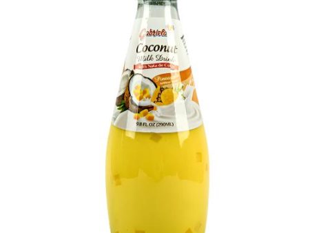 WHOLESALE GABRIELA COCONUT MILK W  NATA DE COCO PINEAPPLE 290ML SOLD BY CASE Hot on Sale