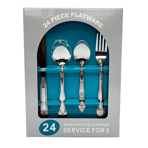 WHOLESALE STAINLESS STEEL FLATWARE 24 CT SOLD BY CASE Fashion