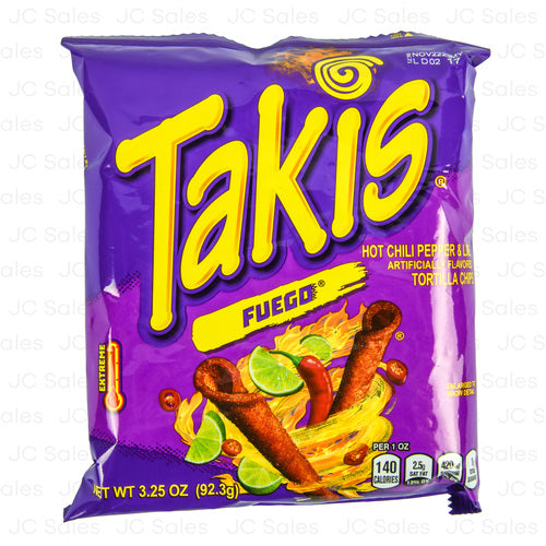 WHOLESALE TAKIS FUEGO 3.25 OZ SOLD BY CASE Sale