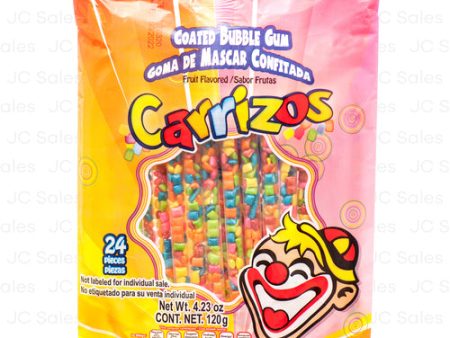 WHOLESALE CARRIZOS BUBBLE GUM 24 CT SOLD BY CASE For Cheap