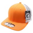 PB222-ORANGE-WHITE CAMBRIDGE TRUCKER HAT Online Sale