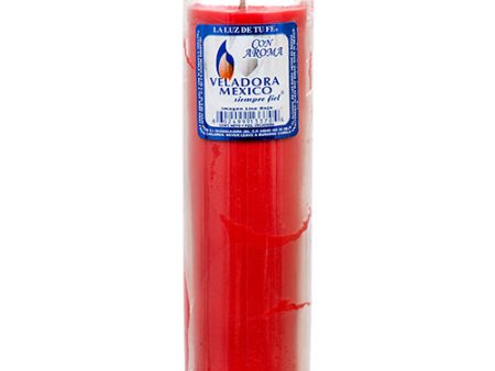 WHOLESALE VELADORA RELIGIOUS CANDLE RED SOLD BY CASE Supply