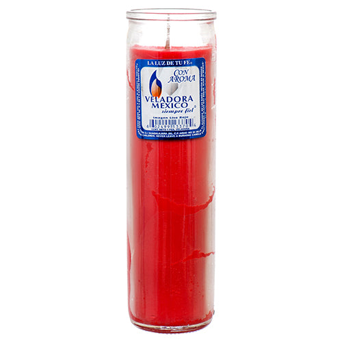 WHOLESALE VELADORA RELIGIOUS CANDLE RED SOLD BY CASE Supply