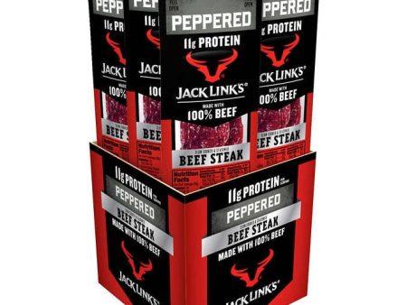 Jack Link s Beef Steak Stick Peppered, 1oz 12ct Supply