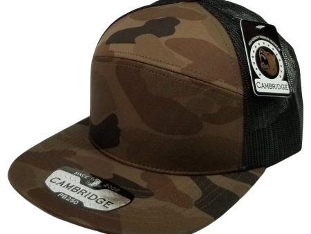 PB250 [D.BROWN] SHINY CAMO CAMPER MESH TRUCKER Online Hot Sale