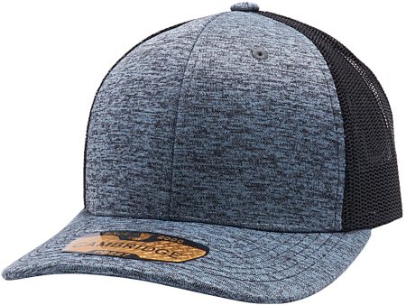 PB227 [CHARCOAL BLACK] SPACE DYED MESH TRUCKER HATS Discount