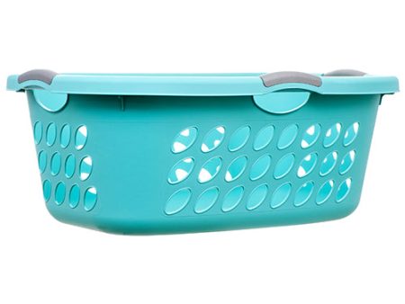 WHOLESALE STERILITE #12107906 LAUNDRY BASKET AQUA CLR SOLD BY CASE Sale