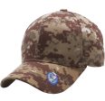 PB128 [DE. CAMO] HOOK AND LOOP BACKSTRAP WITH ACRYLIC CURVED CAPS Online Sale