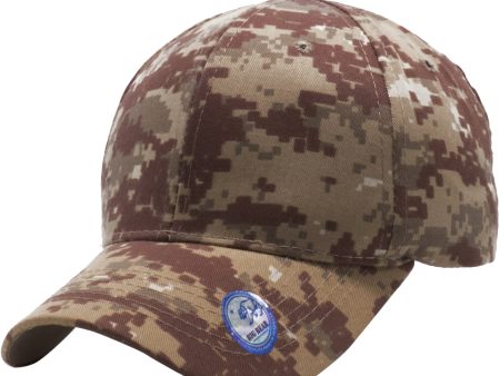 PB128 [DE. CAMO] HOOK AND LOOP BACKSTRAP WITH ACRYLIC CURVED CAPS Online Sale