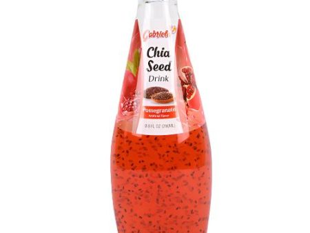 WHOLESALE GABRIELA CHIA SEED DRINK POMEGRANATE 9.8 OZ + CRV SOLD BY CASE Online Sale