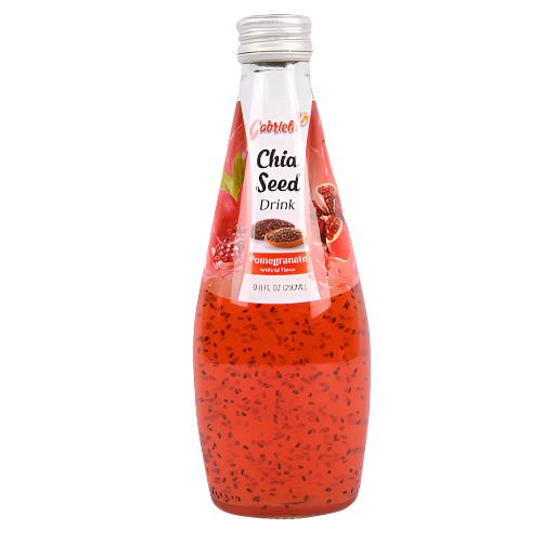 WHOLESALE GABRIELA CHIA SEED DRINK POMEGRANATE 9.8 OZ + CRV SOLD BY CASE Online Sale