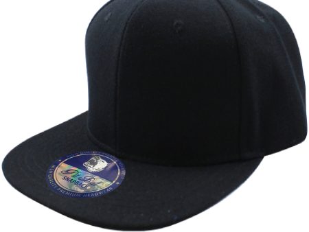 PB104 [BLACK] ACRYLIC SNAPBACK HATS Fashion