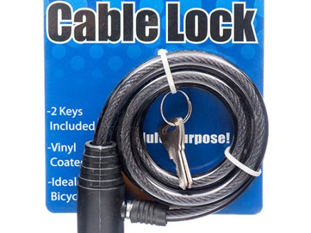 WHOLESALE BICYCLE LOCK 36 ROUND W ASST COLORS #099002 SOLD BY CASE Sale