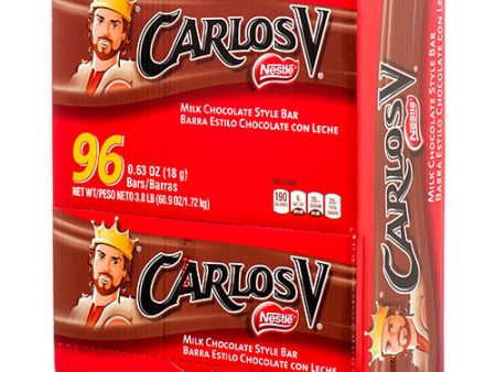 WHOLESALE NESTLE CARLOS V CHOCOLATE BAR 96CT SOLD BY CASE Online Hot Sale