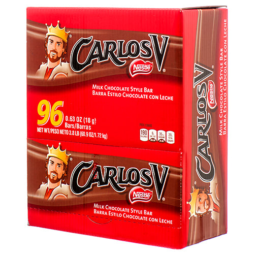 WHOLESALE NESTLE CARLOS V CHOCOLATE BAR 96CT SOLD BY CASE Online Hot Sale