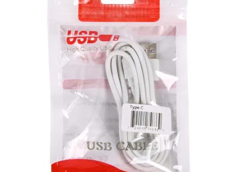 WHOLESALE TYPE- C USB CABLE WHITE SOLD BY CASE Online Sale