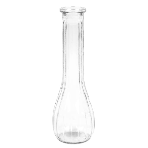 WHOLESALE VASE CLEAR 7.5 X H 22CM #HC25055 SOLD BY CASE Discount