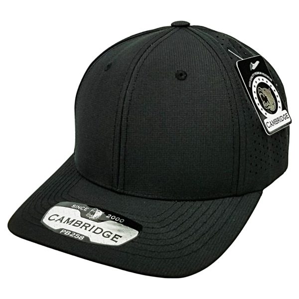 PB258 [BLACK BLACK] PERFORATED SNAPBACK HATS Online Hot Sale