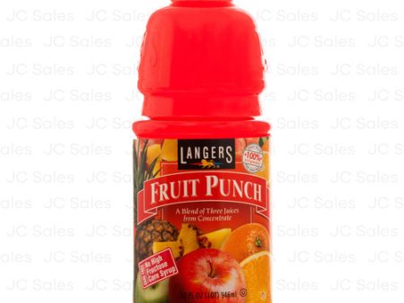 WHOLESALE LANGERS FRUIT PUNCH JUICE 32 OZ SOLD BY CASE For Discount