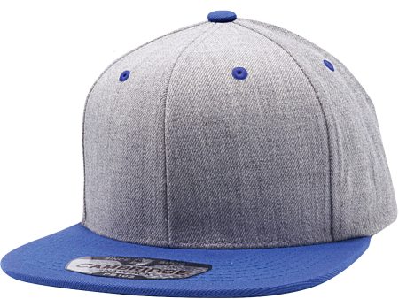 PB103 [HEATHER ROYAL] WOOL BLEND SNAPBACK HATS Fashion