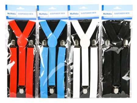 WHOLESALE NUVALU SUSPENDER MEN W ASST COLORS 1X 40 SOLD BY CASE Cheap