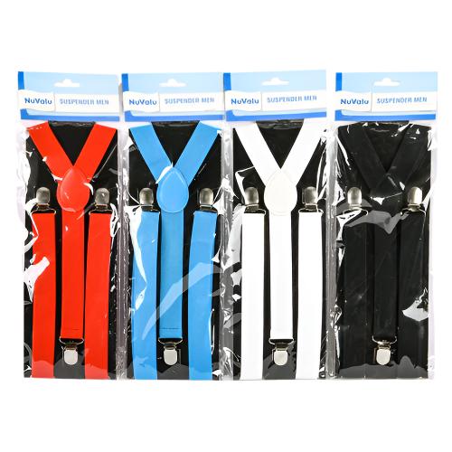 WHOLESALE NUVALU SUSPENDER MEN W ASST COLORS 1X 40 SOLD BY CASE Cheap