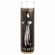 WHOLESALE VELADORA RELIGIOUS CANDLE SANTA MUERTE BLACK SOLD BY CASE Supply