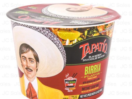 WHOLESALE TAPATIO RAMEN BOWL 3.8 OZ BIRRIA SOLD BY CASE Online now